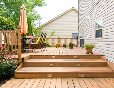 Finished Deck with Outdoor Furniture